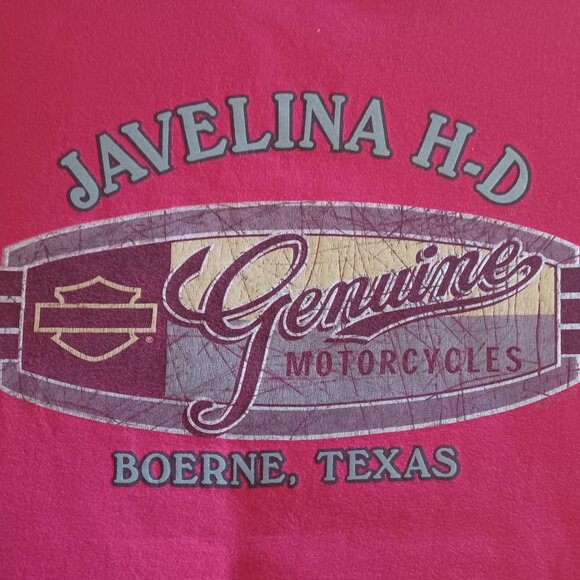 Harley-Davidson Javelina H-D Boerne Texas Red Graphic T-Shirt Men’s Large - Picture 1 of 14